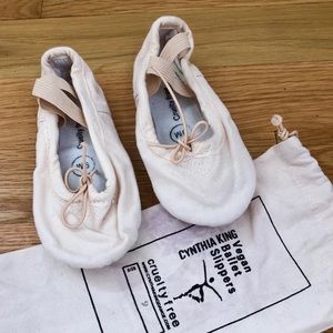 Ballet Slippers Vegan Cynthia King Canvas